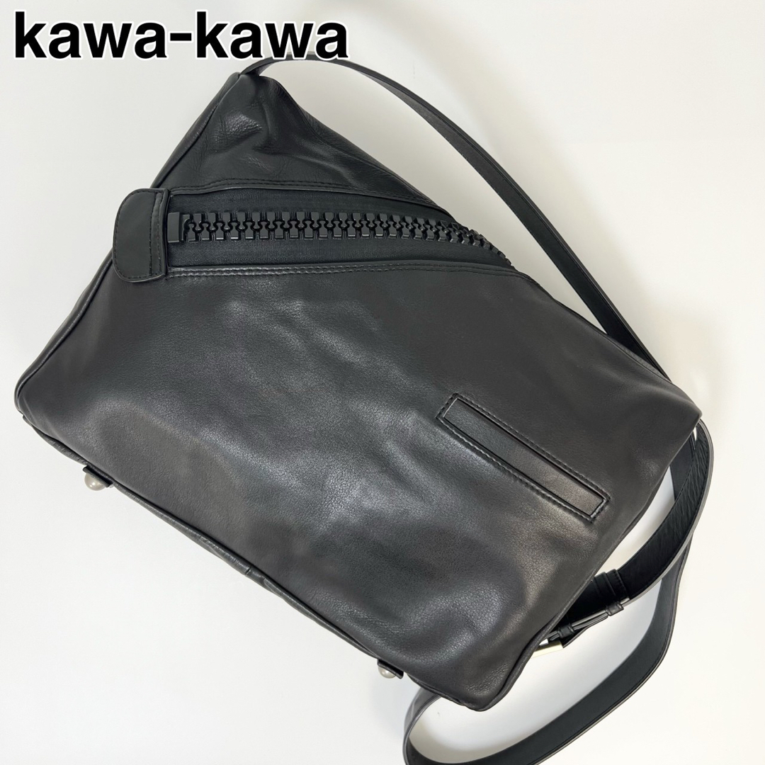 kawa-kawa - 23I07 kawakawa カワカワ ショルダーバッグ レザーの通販 ...