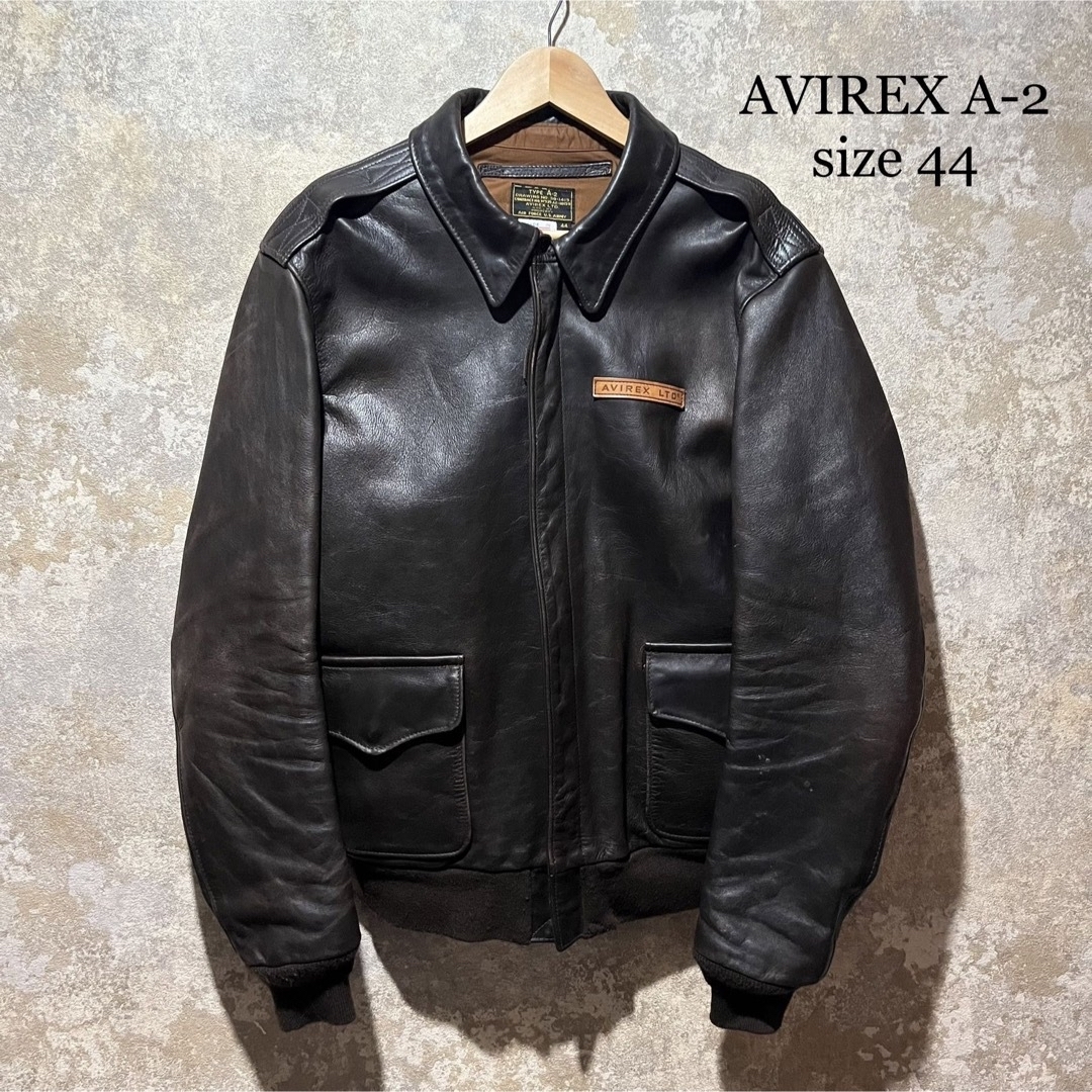 AVIREX(アヴィレックス)のAVIREX A-2 アヴィレックス レザージャケット フライトジャケット メンズのジャケット/アウター(フライトジャケット)の商品写真