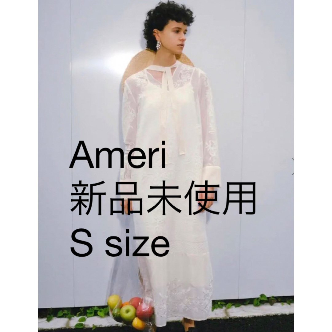 【新品未使用】Ameri ATTRACTIVE LACE DRESS 白　S