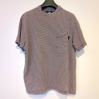 【XL】Old Stussy 80s 黒タグ初期 Tシャツ ボーダー 超希少(Tシャツ/カットソー(半袖/袖なし))