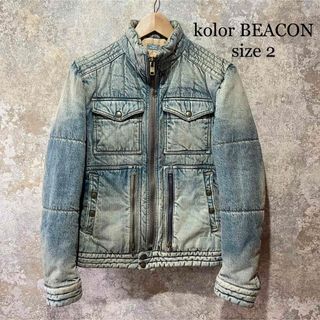 kolor/BEACON 22ss ニットドッキングデニムジャケット