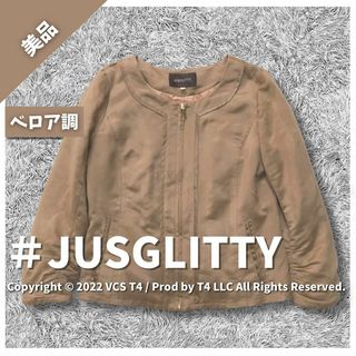 訳あり美品！ジャスグリッティー  ノーカラー コート