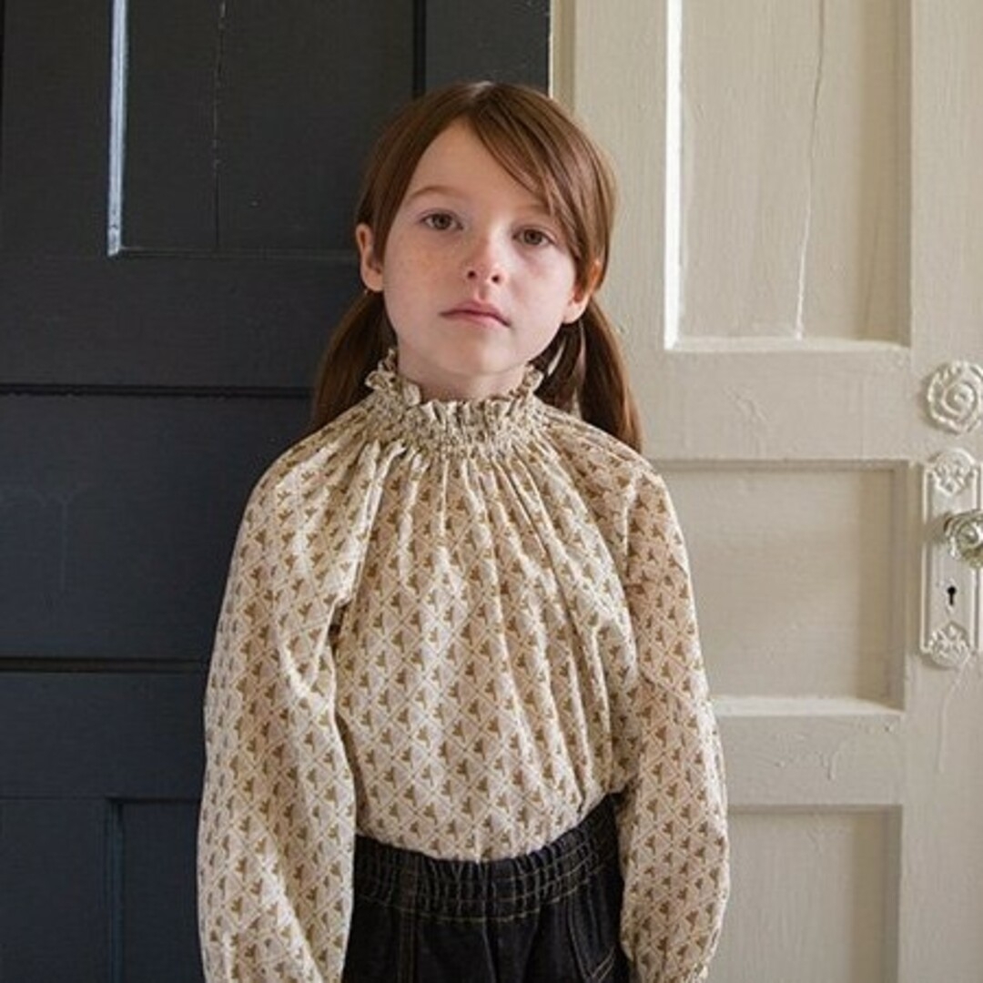 soor ploom Imelda Blouse, Leaf Print 5y - ブラウス