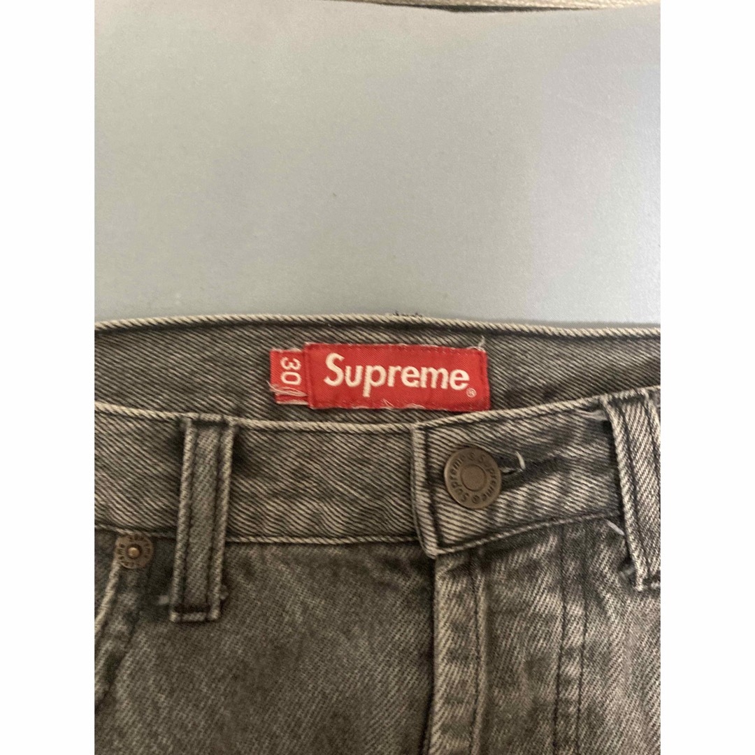 supreme regular jeans 32 washed Black