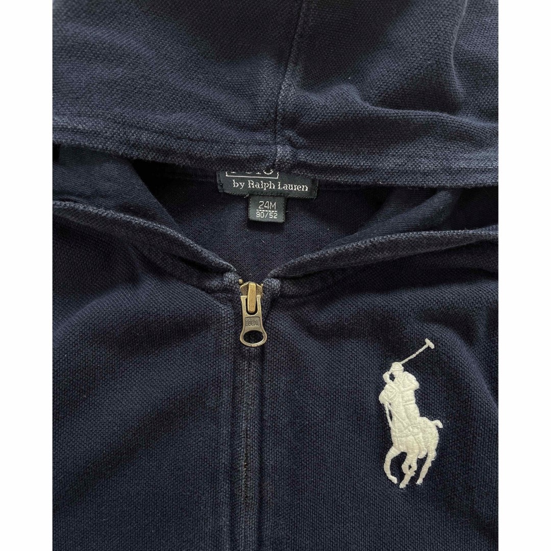 Ralph Lauren(ラルフローレン)のラルフローレン パーカー ネイビー BIGポニー フーディ90 キッズ/ベビー/マタニティのキッズ服男の子用(90cm~)(ジャケット/上着)の商品写真