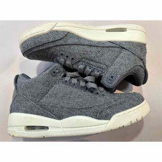 ナイキ(NIKE)のNIKE AIR JORDAN 3 RETRO WOOL US10 美品(スニーカー)