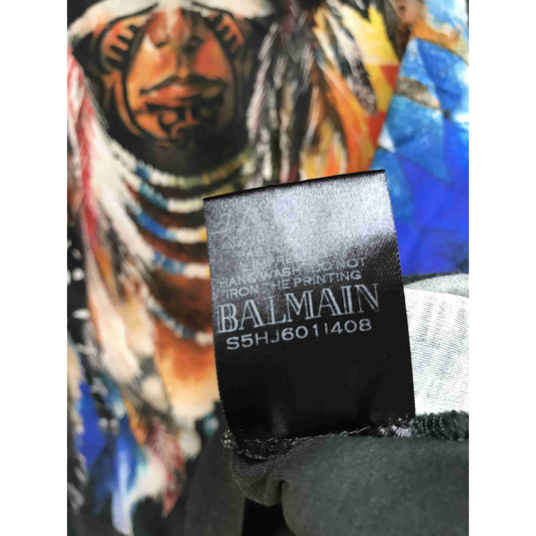 正規 BALMAIN バルマン インディアン Tシャツ