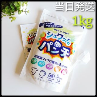 ✽当日発送✽ シュワッとパンチ 1kg【新品】★計量スプーン・取扱説明書付(洗剤/柔軟剤)