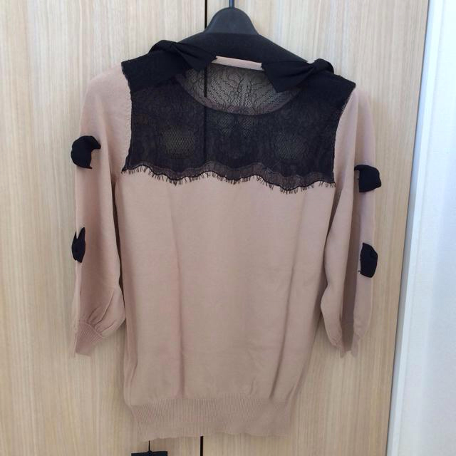 DOUBLE STANDARD CLOTHING - ダブスタ レース×リボン ニット♥︎