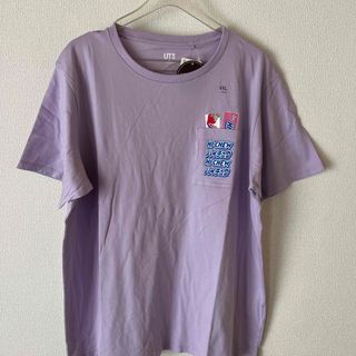 ユニクロ(UNIQLO)の新品タグ付●ユニクロ UT ハイチュウ コラボ Tシャツ ポケット付　XXL(Tシャツ(半袖/袖なし))