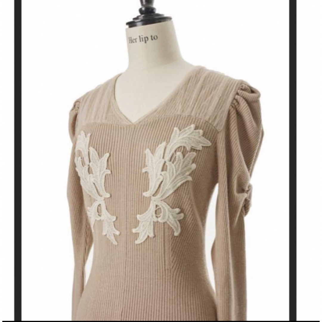 71裾まわり最終値‼️ Lily Lace Knit Midi Dress