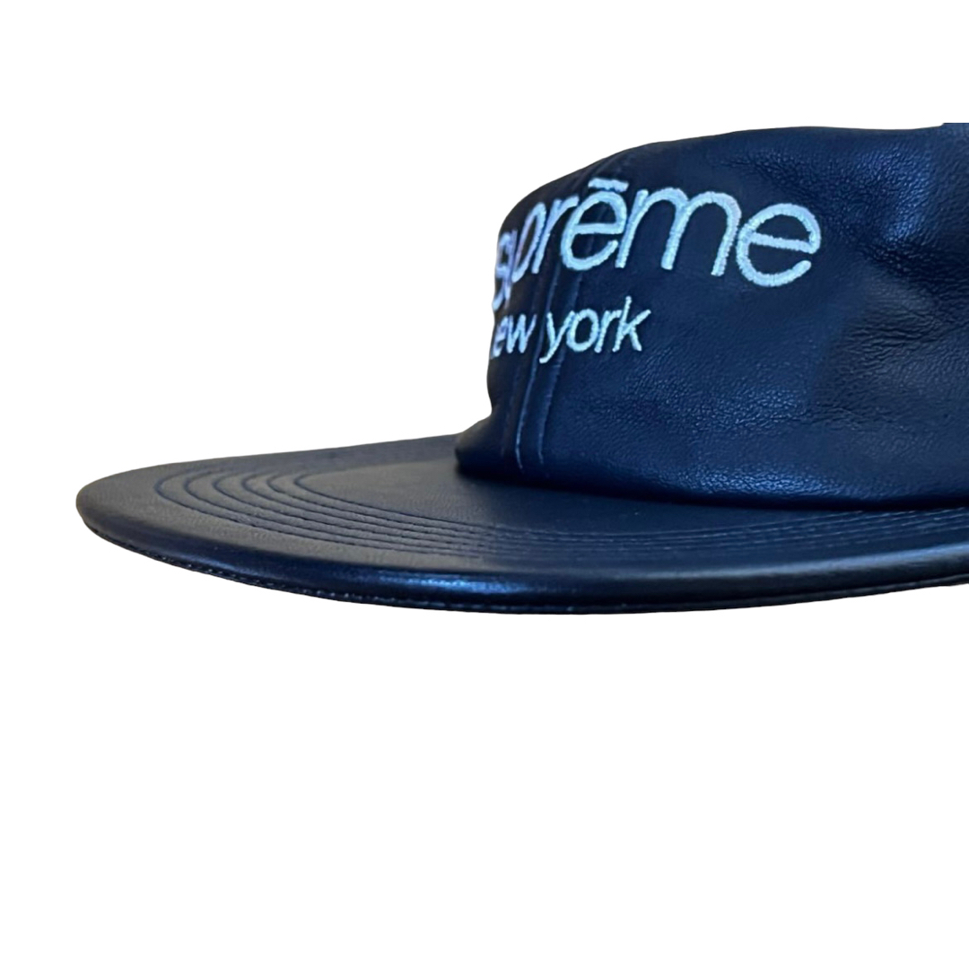 Supreme classic logo leather 6PANEL cap