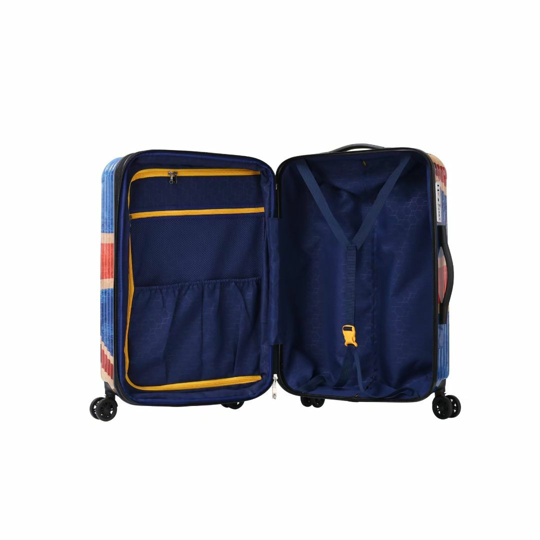 キャリーケース ゼブラ柄 Sサイズ 機内持ち込み 軽量 ツヤ 拡張 しまうま レディースのバッグ(スーツケース/キャリーバッグ)の商品写真