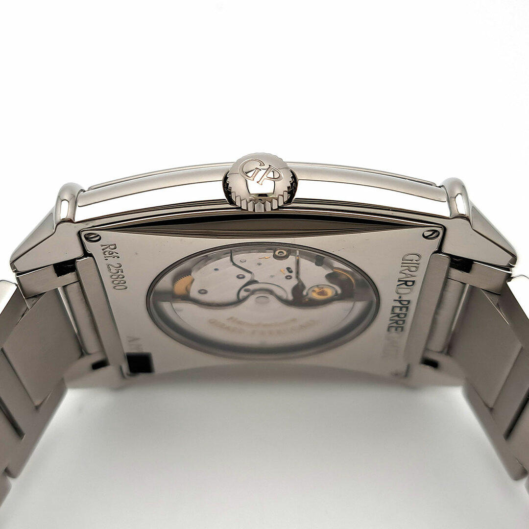 ジラール・ペルゴ GIRARD PERREGAUX リシュビル メンズ 自動巻き 腕時計 スモールセコンド SS/革 ネイビー文字盤  新入荷 OW0401