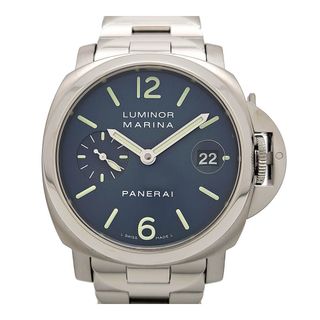 新品替えベルト付 内部点検済 PANERAI パネライ ルミノール ブルー マーレ PAM01085 W番 44mm スモールセコンド 青 ブルー SS ステンレス 純正ベルト 純正尾錠 メンズ 手巻き【6ヶ月保証】【腕時計】