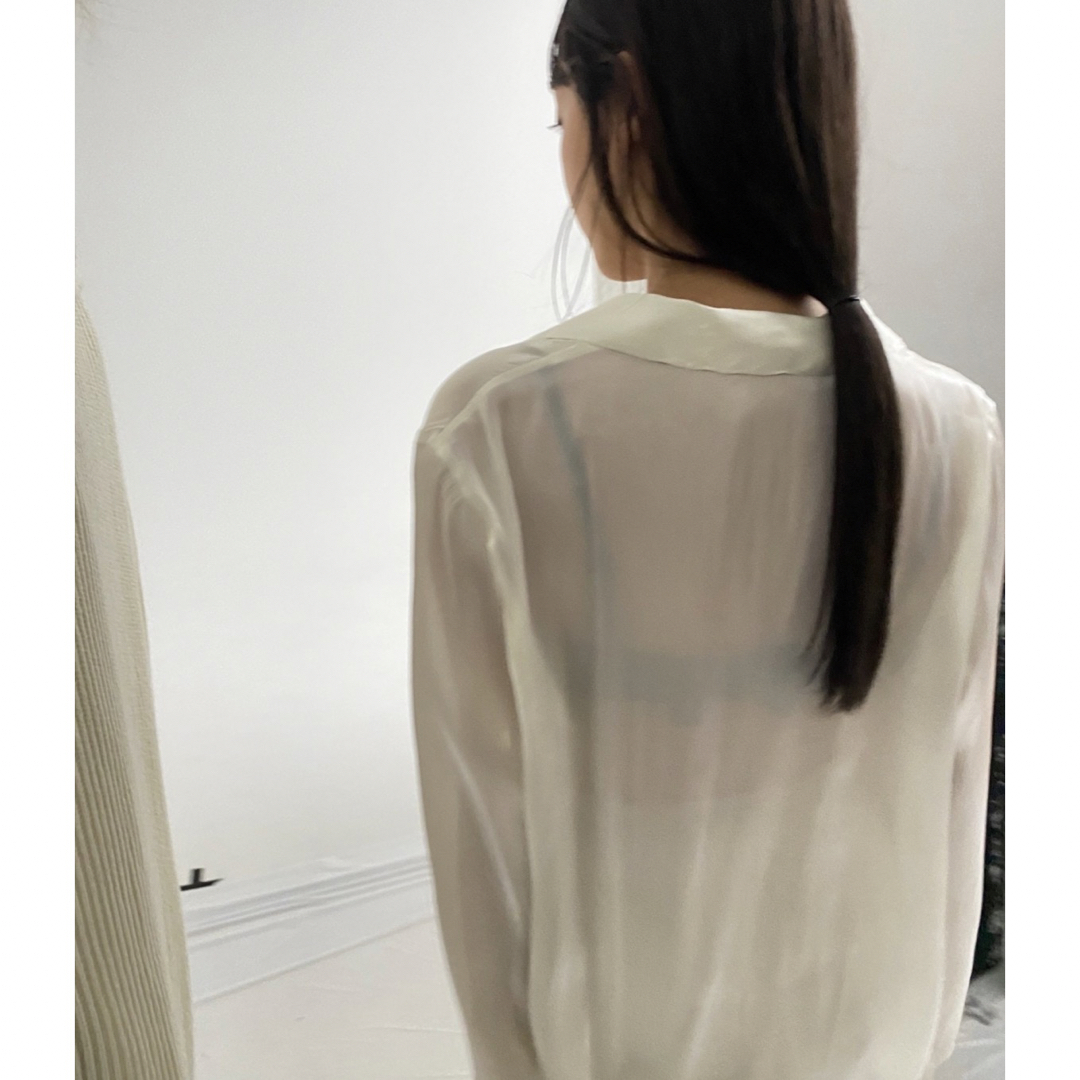 CLANE - 未使用美品 ENOF sheer jacket ホワイトの通販 by Pii's shop ...