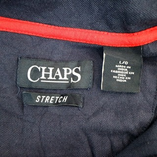 CHAPS チャップス ハーフジップ 長袖Ｔシャツ ワンポイントロゴ ...