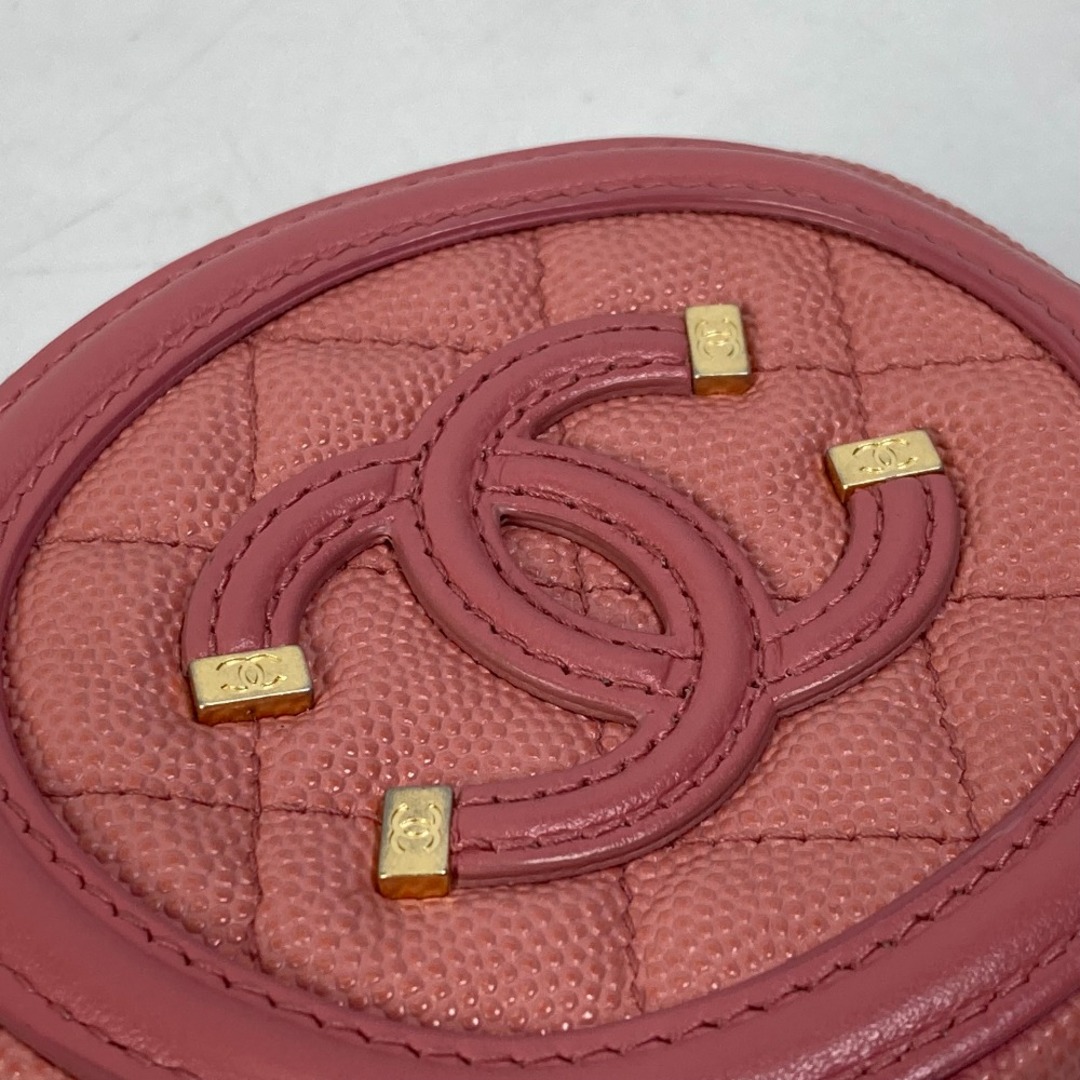 CHANEL - シャネル CHANEL フィリグリー 財布 小銭入れ ラウンド CC