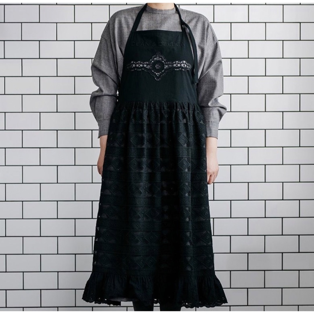 新品DEAN&DELUCA×BEAMS COUTUREレースのエプロンドレス 新品DEAN&DELUCA×BEAMS COUTUREレースのエプロンドレス