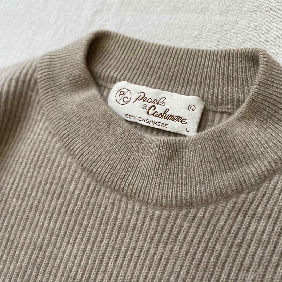 Pearls&Cashmere リブ編みニット レディースのトップス(ニット/セーター)の商品写真