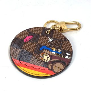 ルイヴィトン(LOUIS VUITTON)のルイヴィトン LOUIS VUITTON イリュストレ トラベル M65139 モノグラム バッグチャーム キーホルダー モノグラムキャンバス ブラウン 美品(キーホルダー)