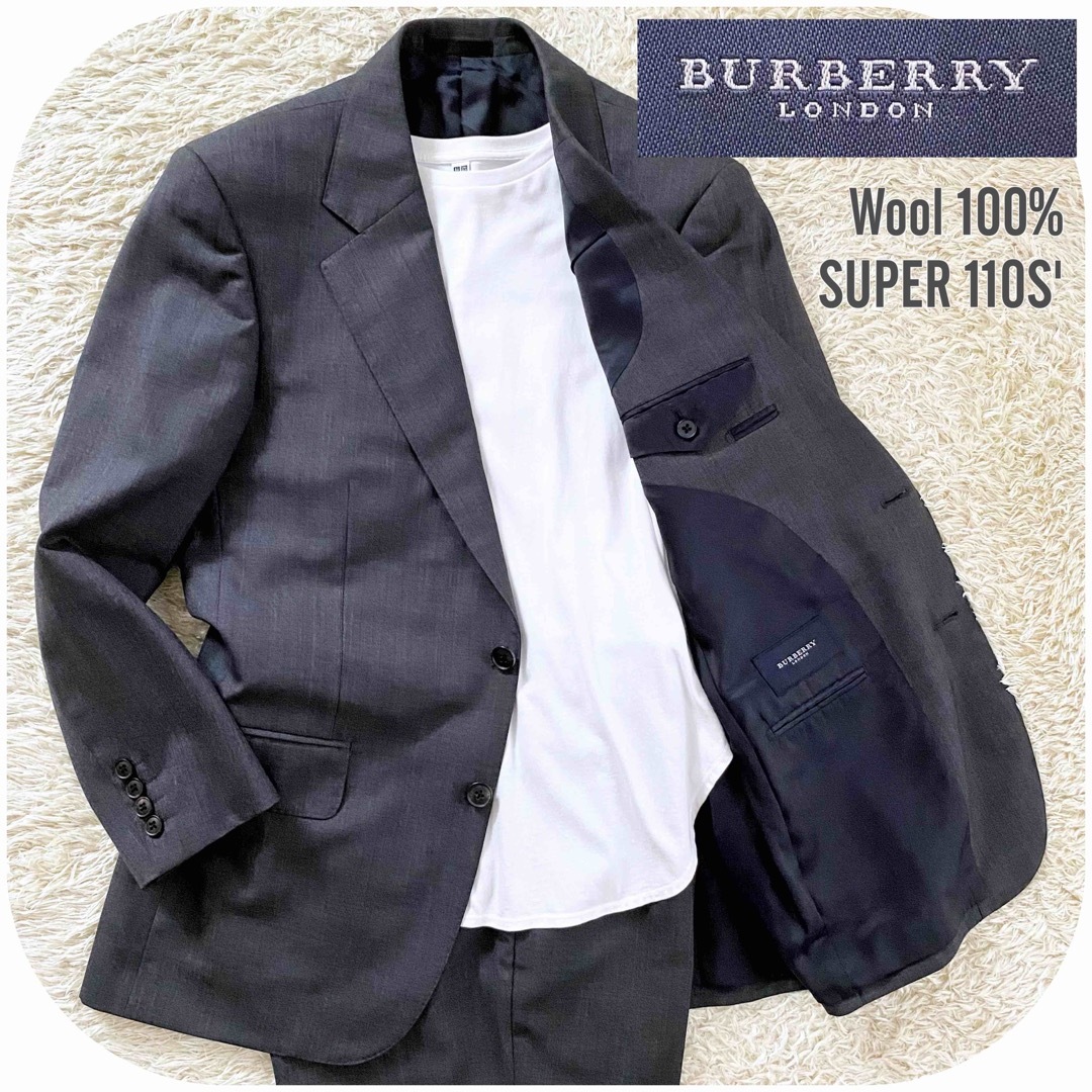 BURBERRY(バーバリー)のバーバリーロンドン 2Bシングルセットアップグレースーツ AB4 M相当 メンズ メンズのスーツ(セットアップ)の商品写真