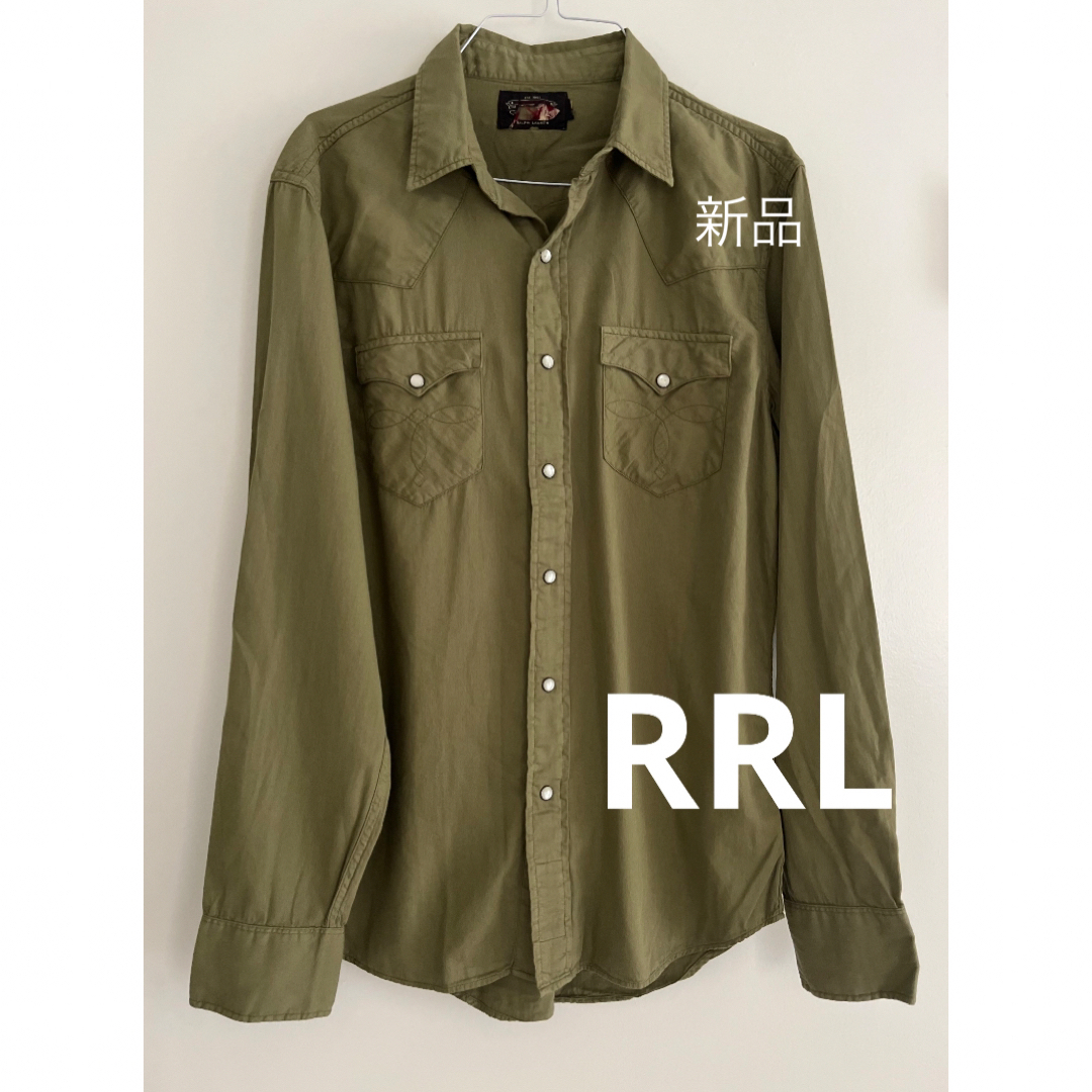 RRL ダブルアールエル　ラルフローレン　シャツ　カーキ　米国購入　新品