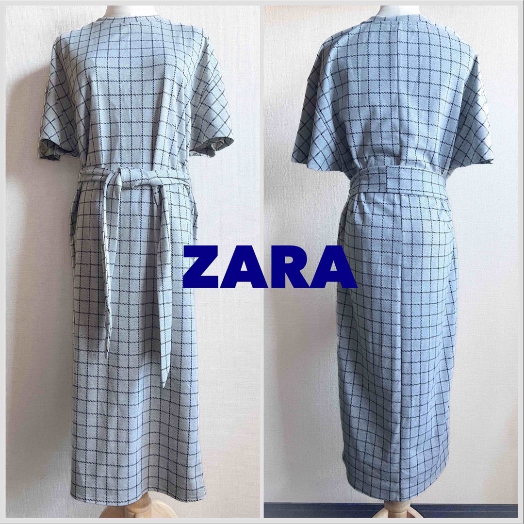 ZARA(ザラ)のZARA【未使用/タグなし】リボンベルト付きワンピース レディースのワンピース(ロングワンピース/マキシワンピース)の商品写真