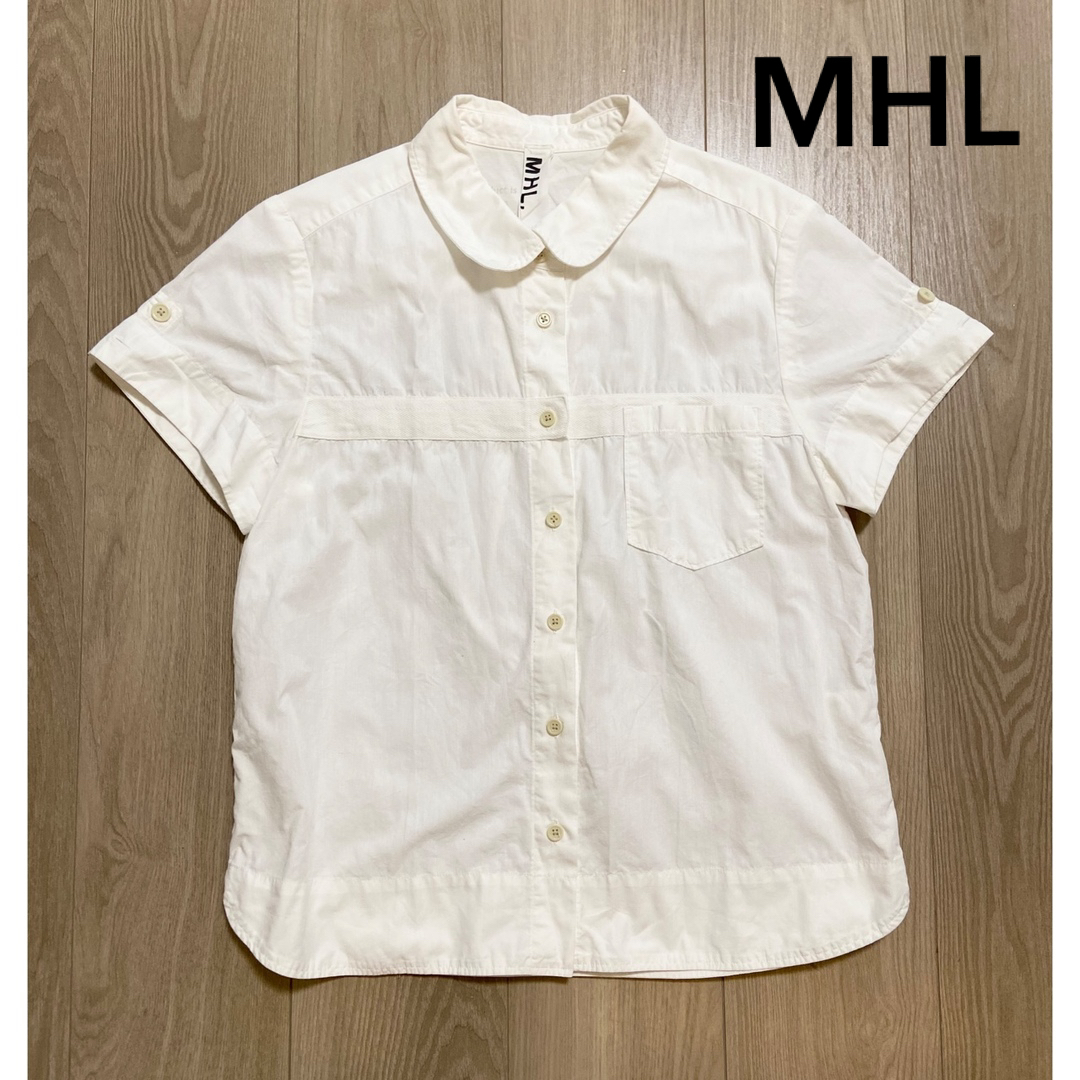 マーガレットハウエル　MHL   半袖　ブラウス　シャツ