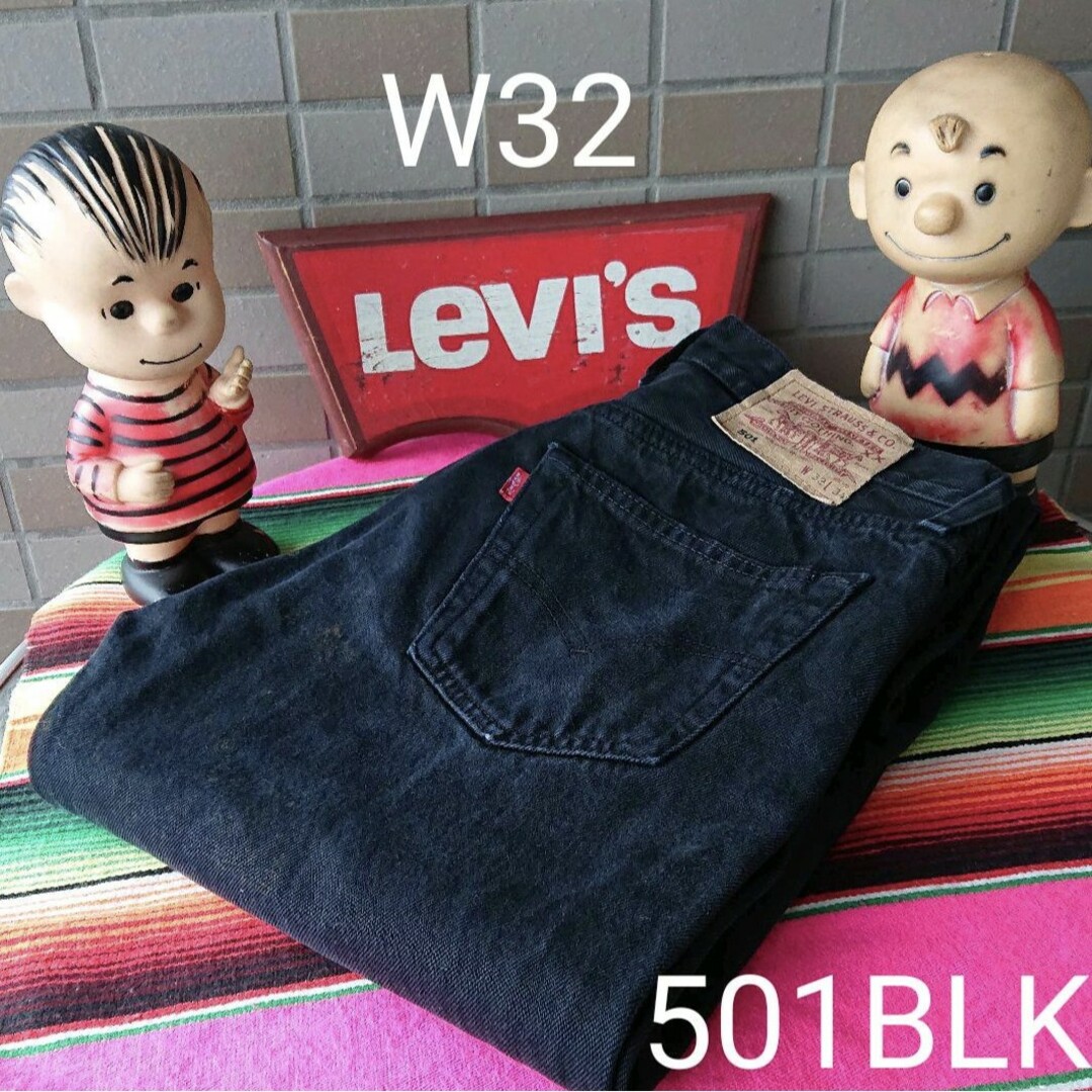 1190】levis リーバイス 501 W32 ブラック ユーロリーバイス - デニム ...