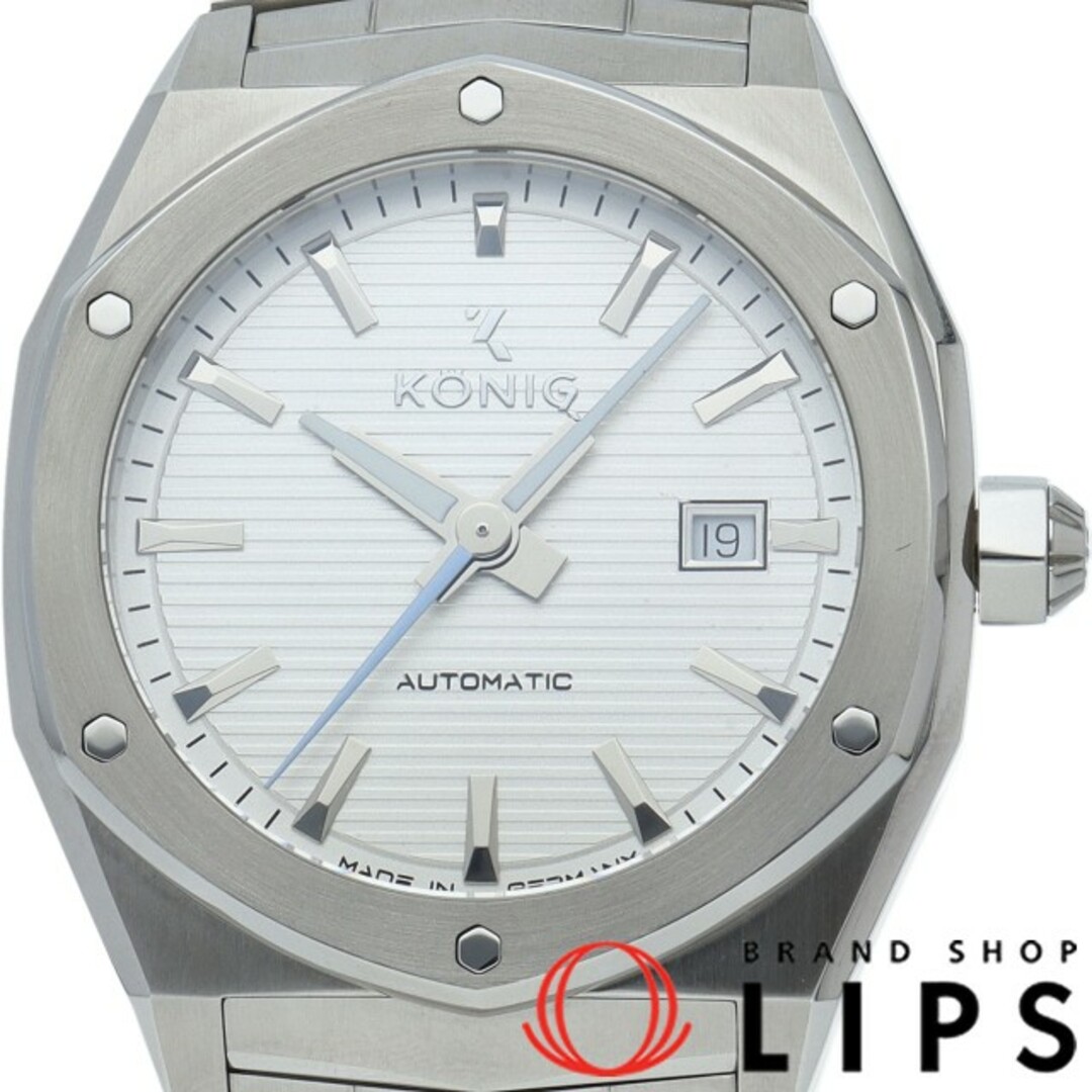 KONIG K74 キャリバー メンズ時計 オートマチック K74 Calibre Mens Automatic K74C005 箱 保証書 SS メンズ時計 ホワイト 美品 【新品】