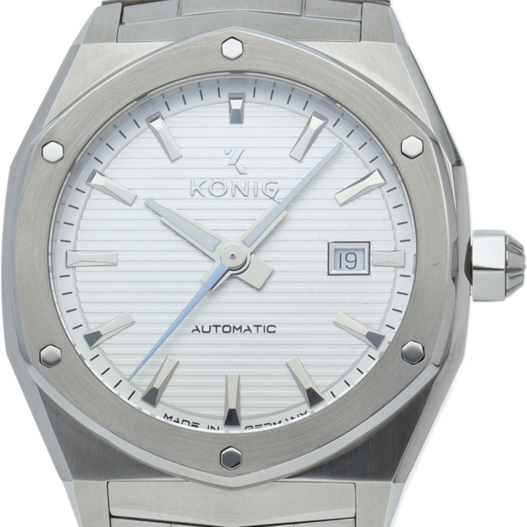 KONIG K74 キャリバー メンズ時計 オートマチック K74 Calibre Mens Automatic K74C005 箱 保証書 SS メンズ時計 ホワイト 美品 【新品】