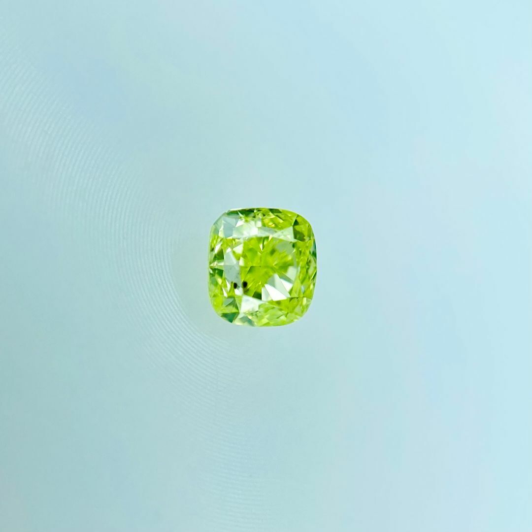 FANCY INTENSE YELLOW GREEN 0.127ct X