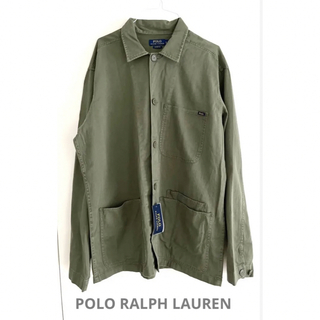 ポロラルフローレン(POLO RALPH LAUREN)のPOLO ラルフローレン　ミリタリージャケット　シャツ　カーキ　米国購入　新品(ミリタリージャケット)