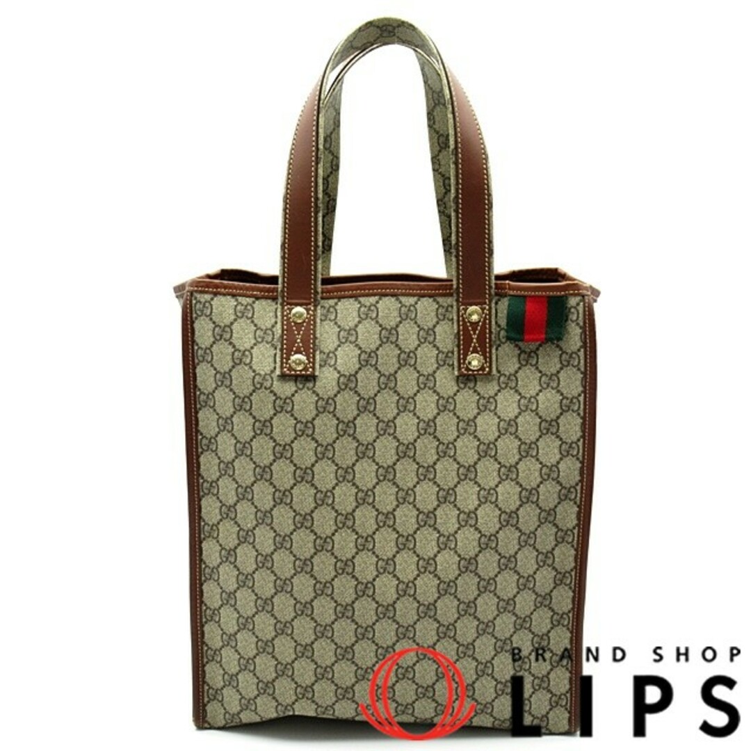 Gucci - グッチ トートバッグ 211135 GGスプリーム/レザー レディース