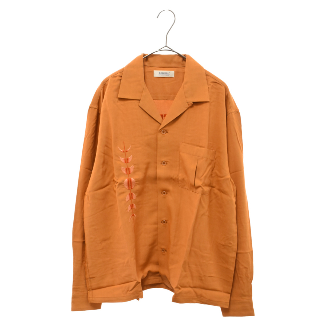 RADIALL ラディアル HARVEST OPEN COLLARED SHIRT L/S オープンカラーシャツ オレンジ RAD-20AW-SH006 長袖シャツ