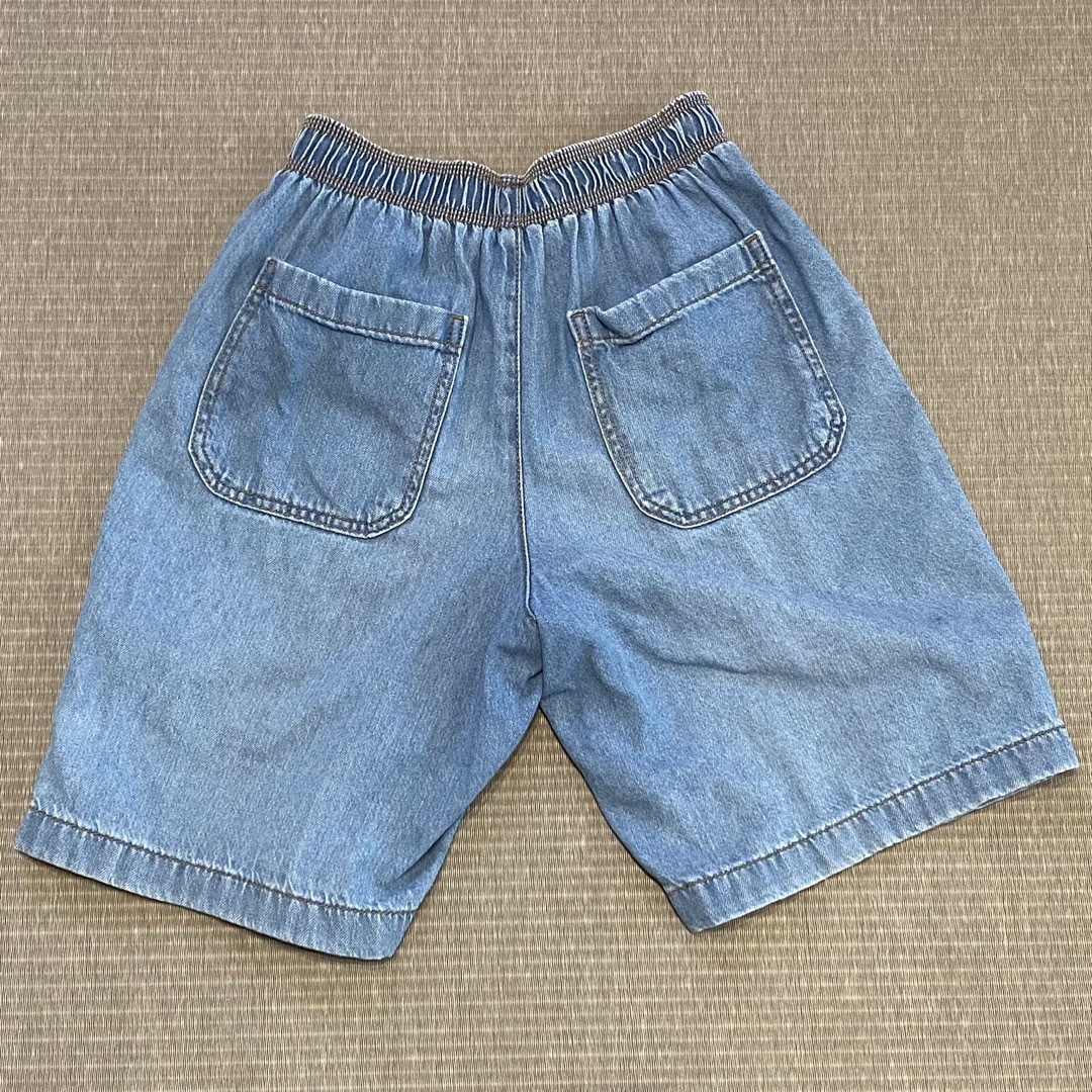 GU(ジーユー)のGU デニム シェフショーツ 160 キッズ/ベビー/マタニティのキッズ服男の子用(90cm~)(パンツ/スパッツ)の商品写真