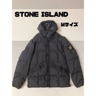 ストーンアイランド(STONE ISLAND)のストーンアイランド　ダウンジャケット　ブラック　Mサイズ(ダウンジャケット)