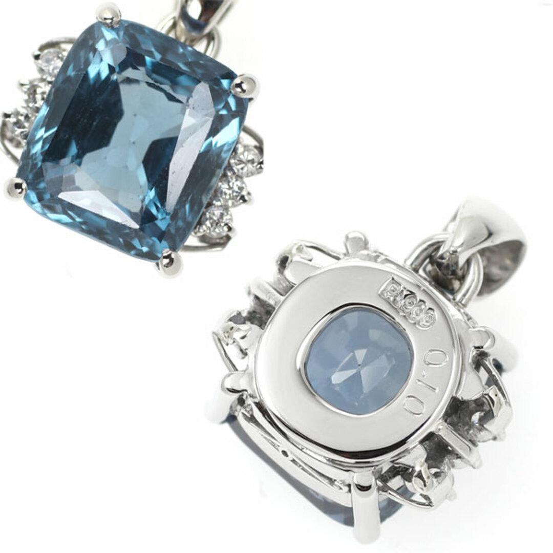 【超美品】Pt900 サファイア 1.0ct ダイヤモンド ネックレス 美品