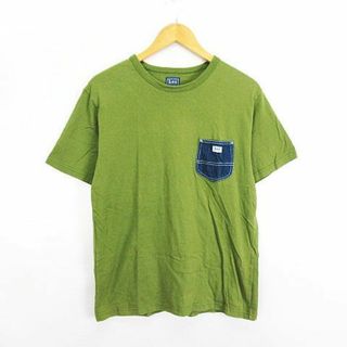 リー(Lee)のリー Tシャツ 半袖 クルーネック 胸ポケット ロゴ M オリーブグリーン(Tシャツ/カットソー(半袖/袖なし))