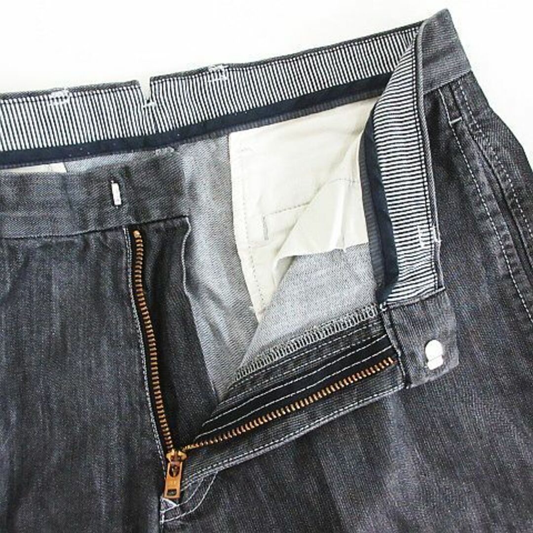 J.PRESS(ジェイプレス)のジェイプレス パンツ ボトムス ストレート 薄手 コットン 78 ブラック メンズのパンツ(スラックス)の商品写真
