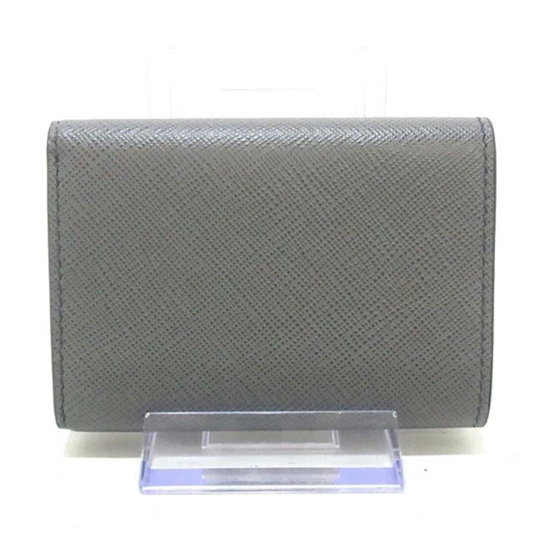 PRADA(プラダ)のプラダ 3つ折り財布美品  - 1MH021 グレー レディースのファッション小物(財布)の商品写真