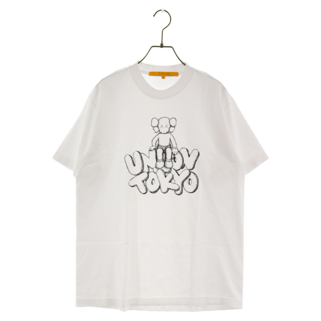 UNION ユニオン 18SS×KAWS カウズ Tokyo Tee フロントトウキョウロゴプリント半袖Tシャツ ホワイト 東京