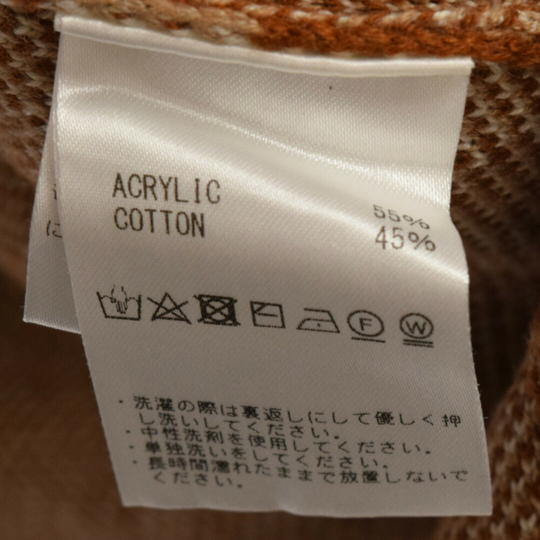 MLVINCE メルヴィンス ペイズリー柄ニットカーディガン ブラウン MLVINCE メルヴィンス ペイズリー柄ニットカーディガン ブラウン