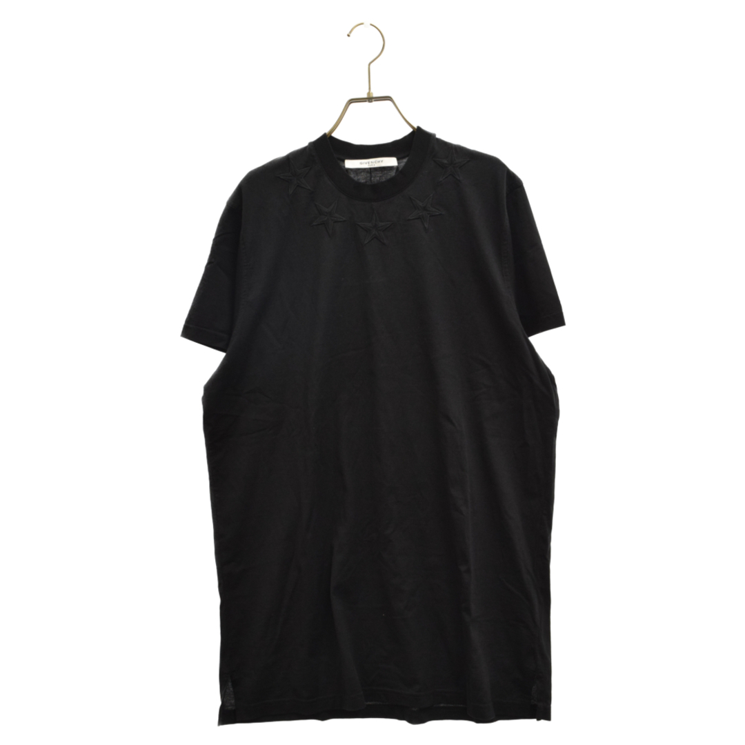 GIVENCHY ジバンシィ ネックスターパッチ クルーネック Tシャツ ブラック 17S-7000-651