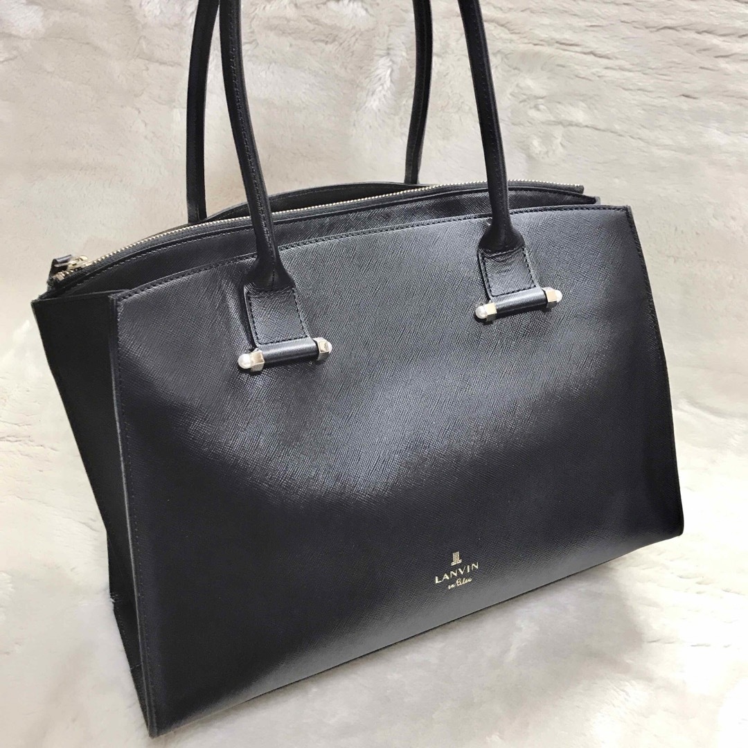 ランバン LANVIN トートバッグ ハンドバッグ 美品