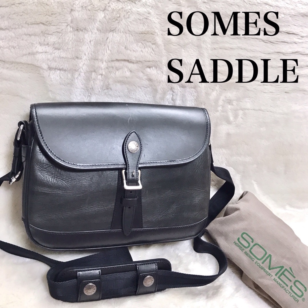 SOMES SADDLE 王室御用達 オールレザー ショルダーバッグ ソメス