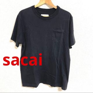 サカイ(sacai)のsacai サカイ　tシャツ　ブラック(Tシャツ/カットソー(半袖/袖なし))