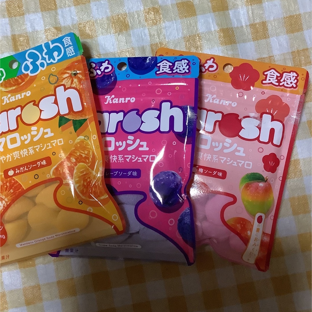 マロッシュ＆すいかグミ、かき氷グミ① 食品/飲料/酒の食品(菓子/デザート)の商品写真