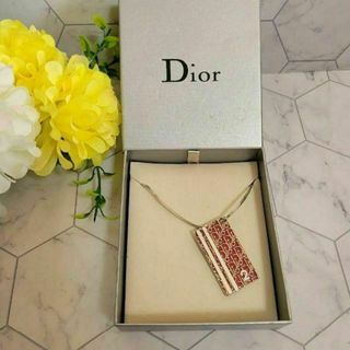 Dior　ゴールド×レッド　ロゴ　チョーカー　ネックレス　ドレス　ワンピース